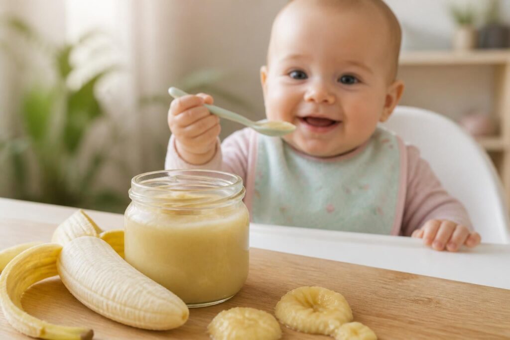 découvrez nos recettes douces de compote banane pour bébé, adaptées dès 4 mois, pour une alimentation saine et gourmande.