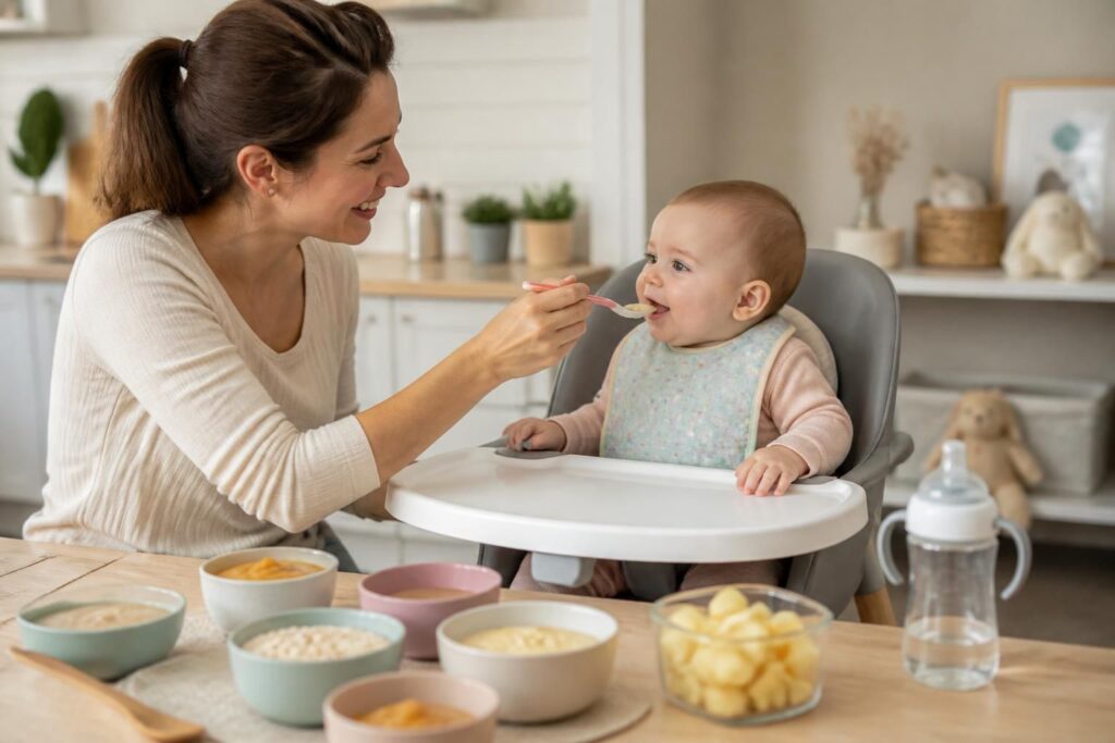 découvrez quand et comment introduire les céréales dans l'alimentation de votre bébé dès 4 à 6 mois, pour une diversification alimentaire saine et adaptée.