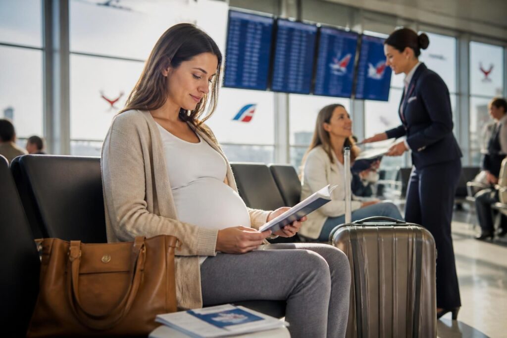 découvrez nos conseils pratiques pour prendre l'avion enceinte en toute sécurité, adaptés selon le mois de grossesse et les règles des différentes compagnies aériennes.