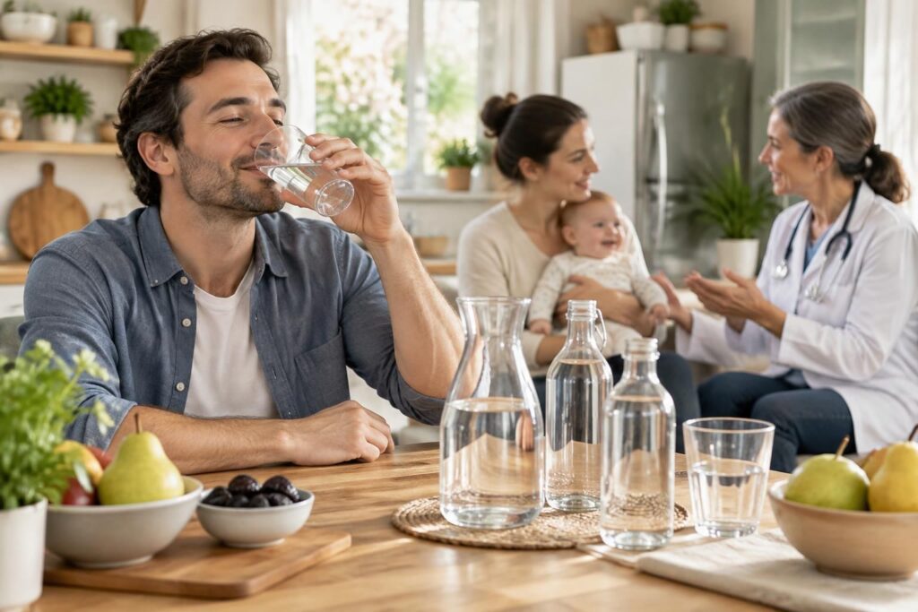 eau minérale et constipation : découvrez quelles eaux choisir pour bébé et adulte, comment les consommer et les précautions à connaître.