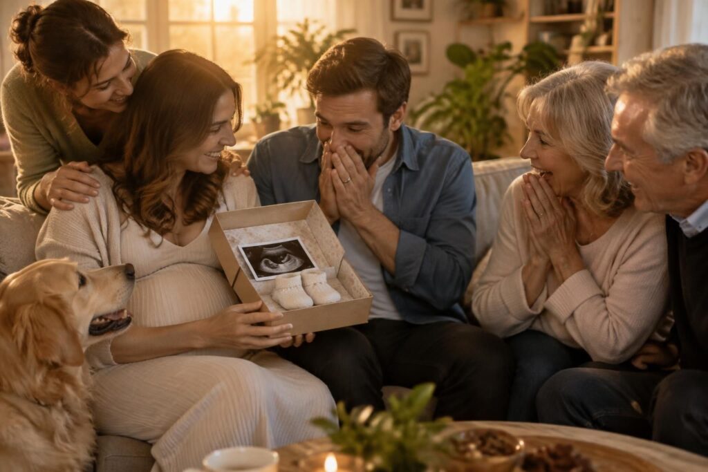 découvrez des idées originales et émouvantes pour annoncer votre grossesse à papa, aux futurs grands-parents et à toute la famille.
